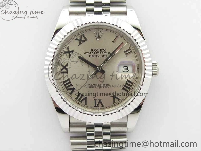 MiroTime 0112 Snug DateJust 41mm 126334 SS BP Maker 1:1 Best Edition New Version Silver Roman Dial on Jubilee Bracelet 3032